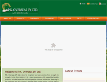 Tablet Screenshot of pkoverseas.com